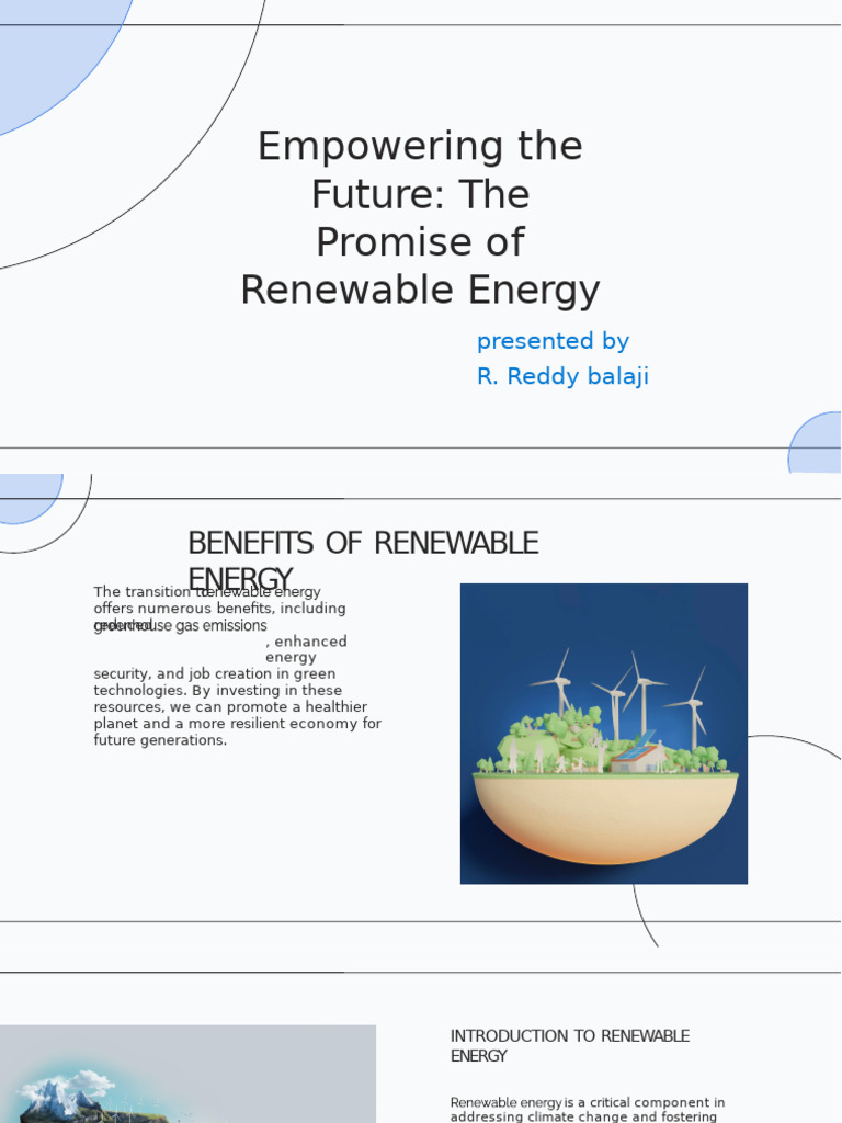 Benefits and Challenges of Renewable Energy | PDF | Science & Mathematics