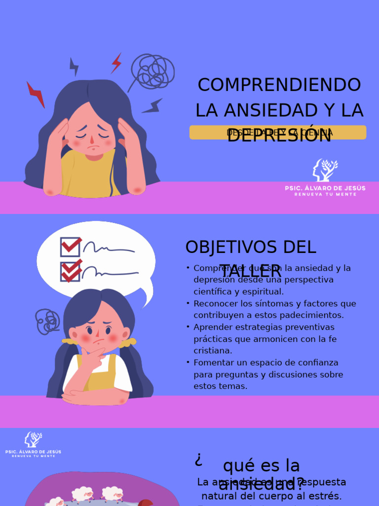 Ansiedad y Depresión: Fe y Ciencia | PDF | Ansiedad | Trastorno ...