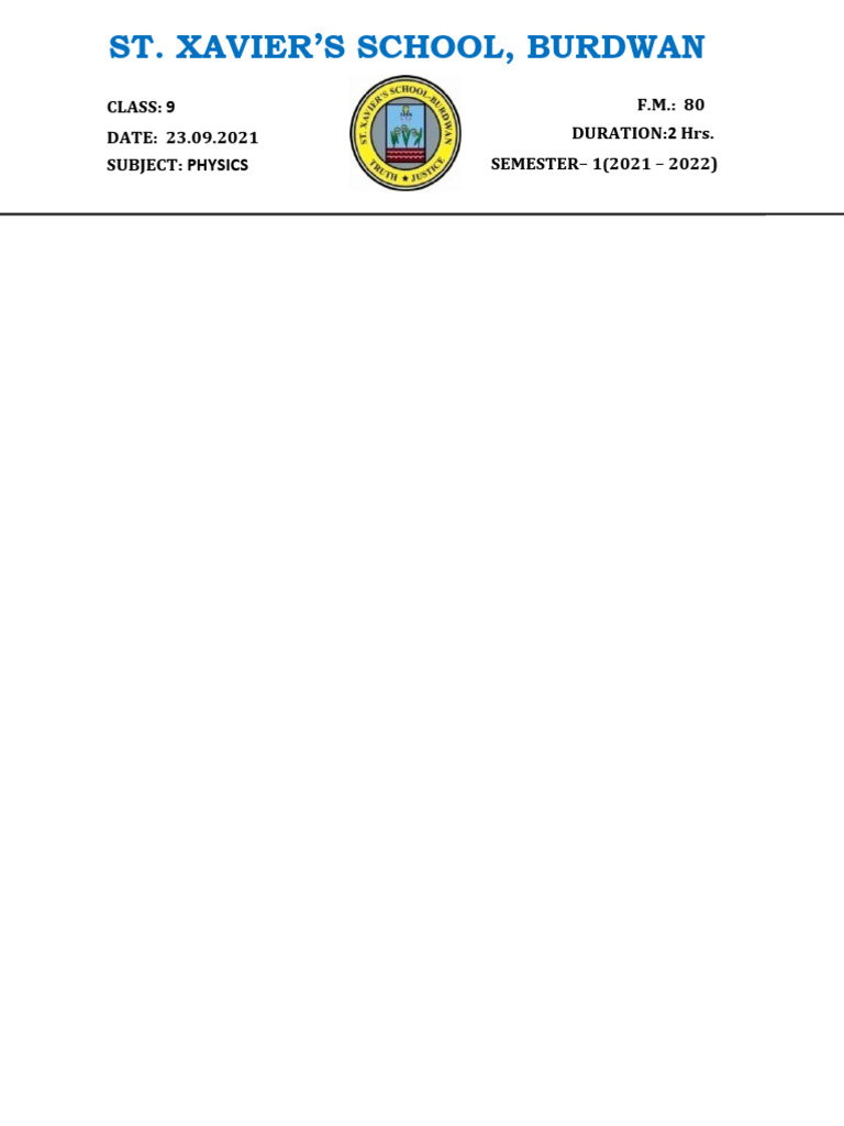 Physics Pdf Buoyancy Force