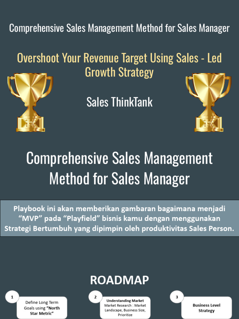 Comprehensive Sales Management Method For Sales Manager - Playbook ...