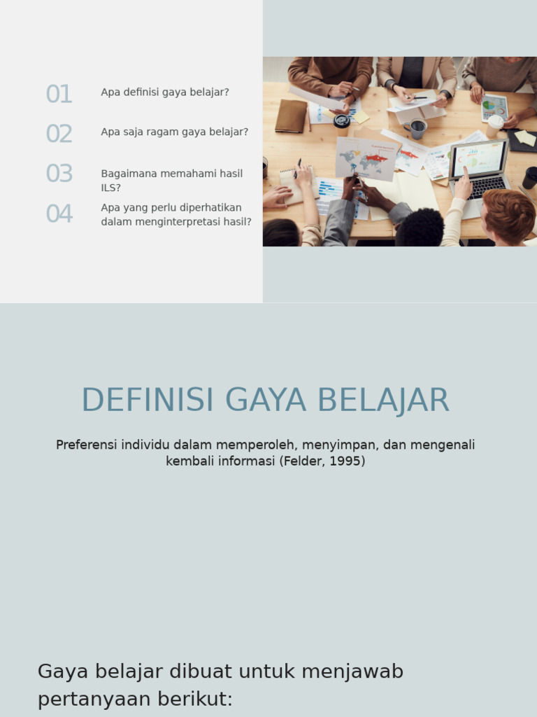 Learning Style | PDF | Karier & Perkembangan