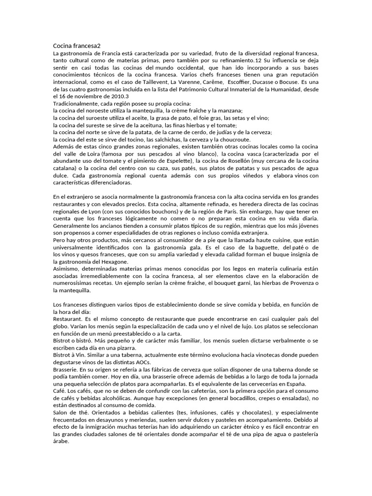 Cocina francesa2 pdf cocina mediterranea cocina occidental