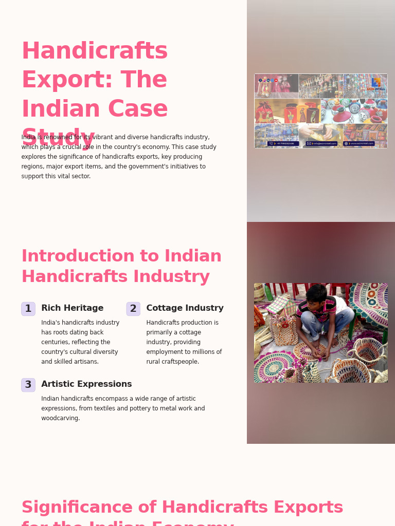 Handicrafts Export The Indian Case Study | PDF | Market (Economics ...