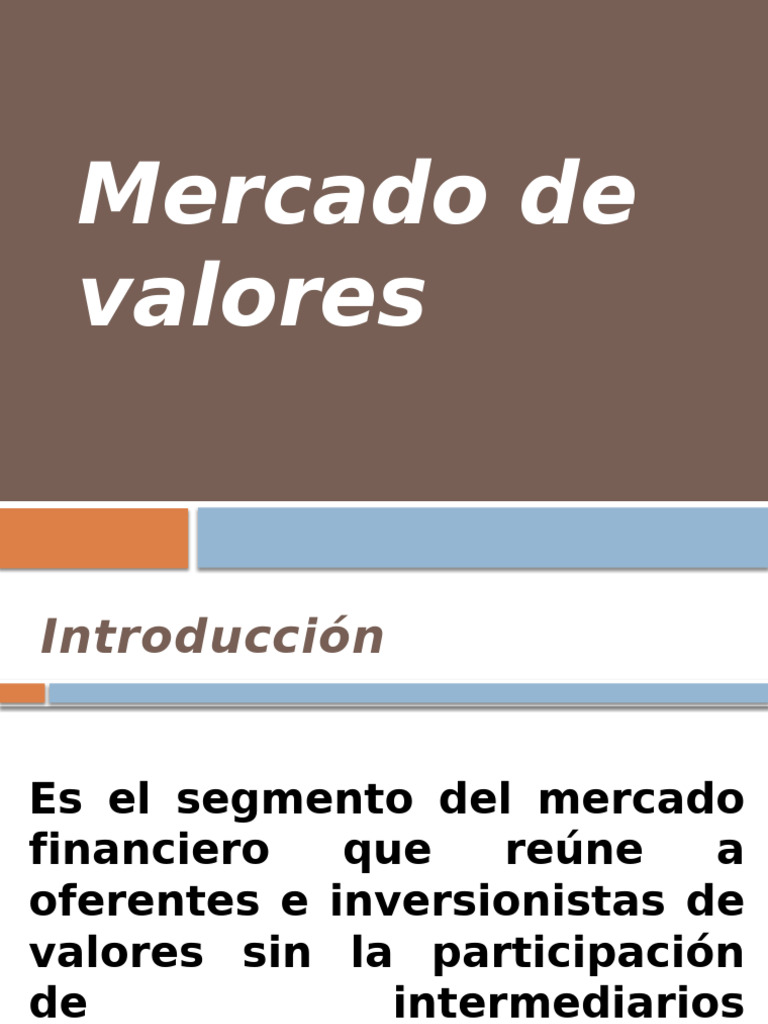 Guía Completa del Mercado de Valores | PDF | Mercado (economía) | Seguro