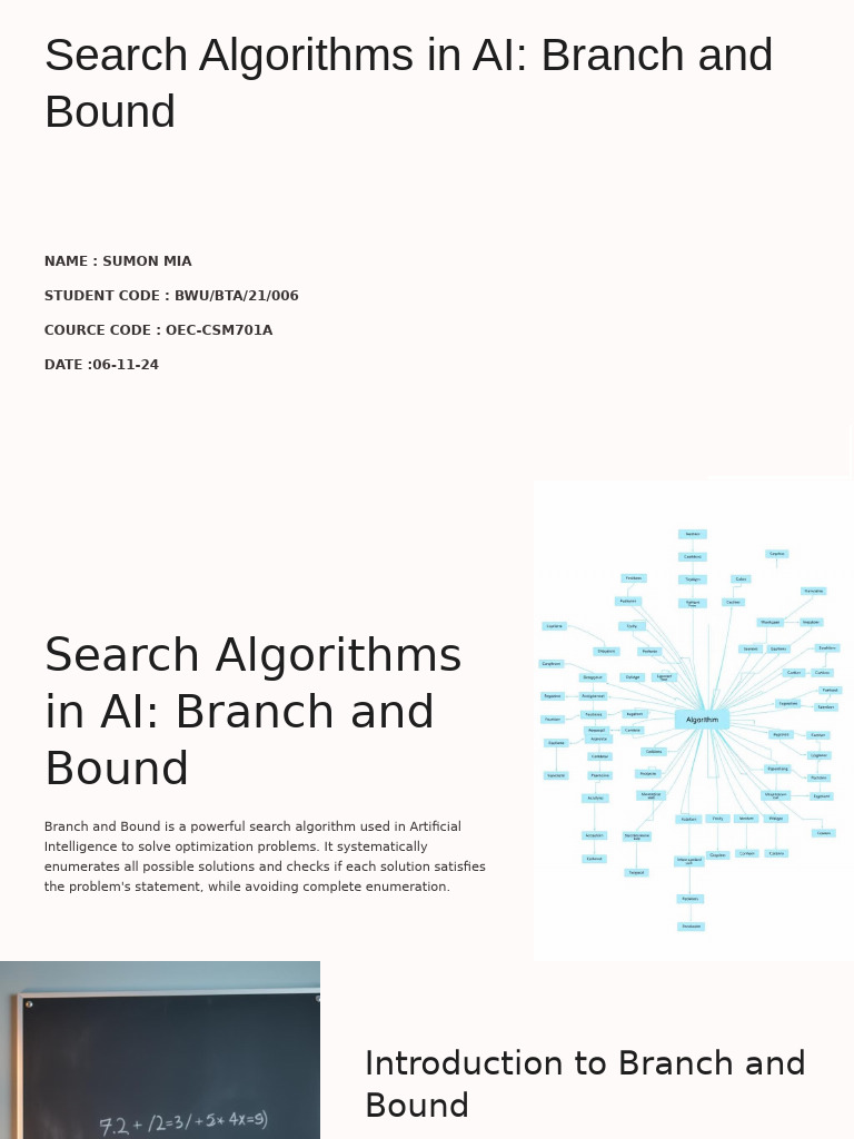 Search Algorithms Sumon Mia 006 | PDF | Mathematical Optimization ...
