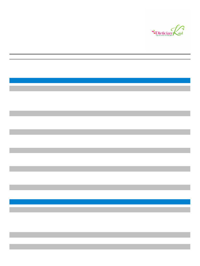 Week 7 | PDF | Pancake | Meal