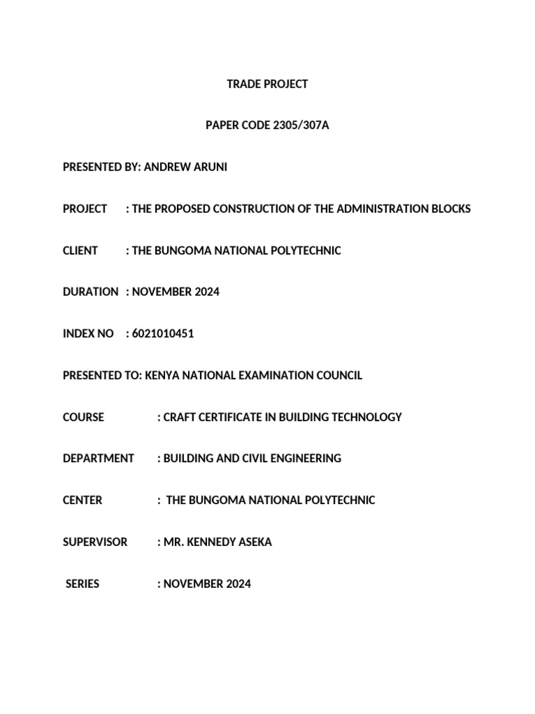 Proposed Administration Block Project | PDF | Art | Technology ...