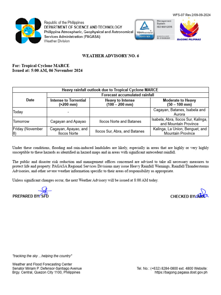 advisory | PDF | Tropics | Tropical Cyclones