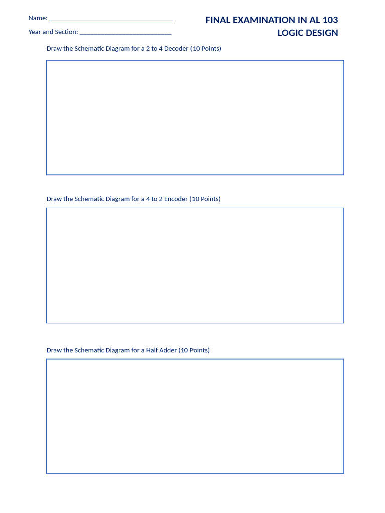 Final Examination in Al 103 | PDF