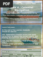 Compass Error Calculation | PDF