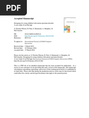 Designing for young children with autism spectrum disorder_ A case study of an iPad app