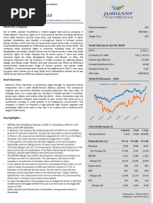 Equity Research Report - The Valuation School