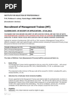Download Recruitment of Management Trainee MT by Pankaj Shukla SN78863393 doc pdf
