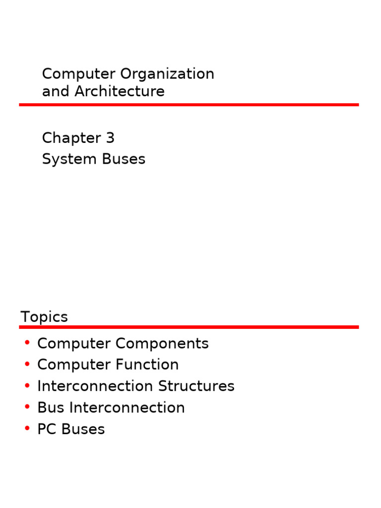 Understanding System Buses in Computers | PDF | Input/Output | Computer ...
