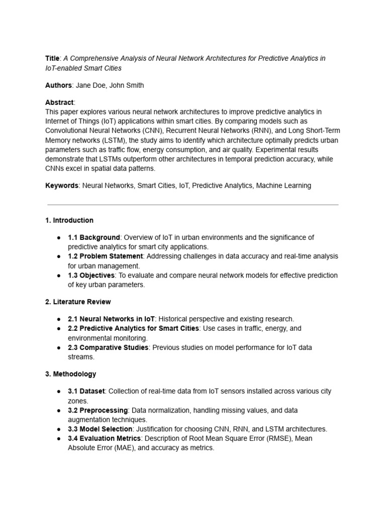 Title - A Comprehensive Analysis of Neural Network Architectures For ...