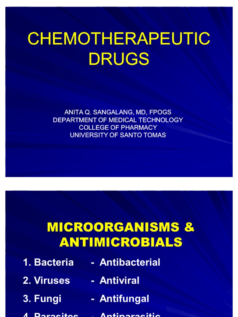 Chemotherapeutic Drugs Antibiotics Penicillin