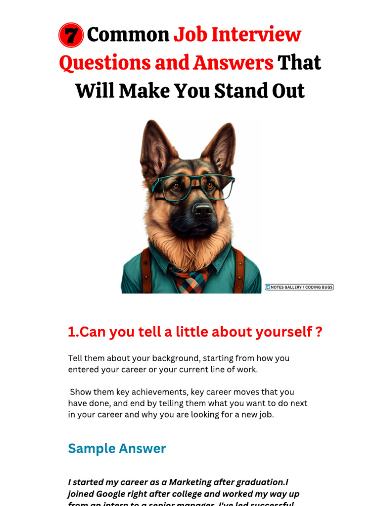 Interview Question Pdf Pdf