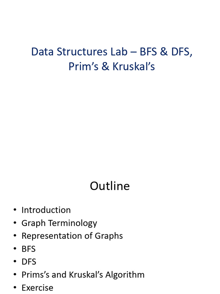 BFS and DFS Graph Traversal Guide | PDF | Vertex (Graph Theory ...