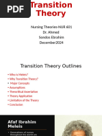 Transition Theory | PDF | Nursing | Developmental Psychology
