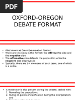 Oxford-Style Debate Rules and Format | PDF