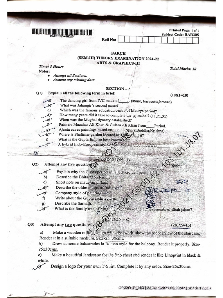 Art and Graphics Sem 3 | PDF