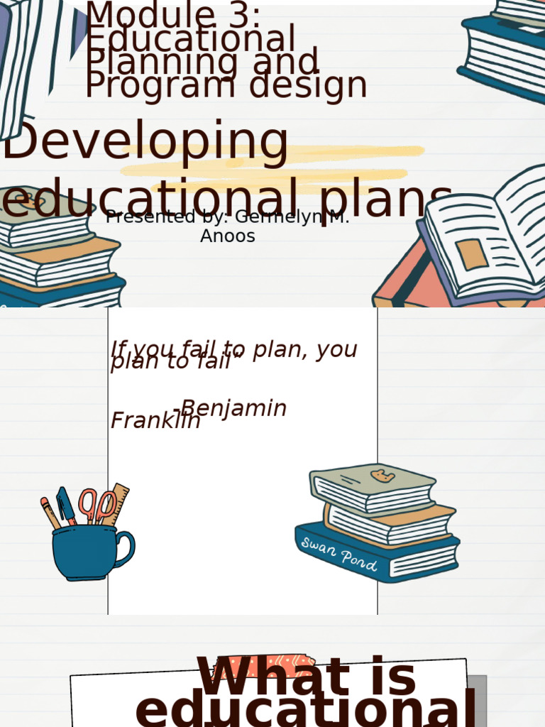 Developing Educational Plan 2 | PDF