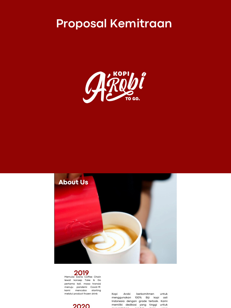 Proposal Kemitraan Kopi Arobi | PDF