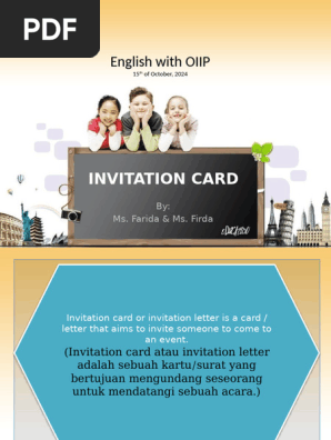 Materi Invitation Card 