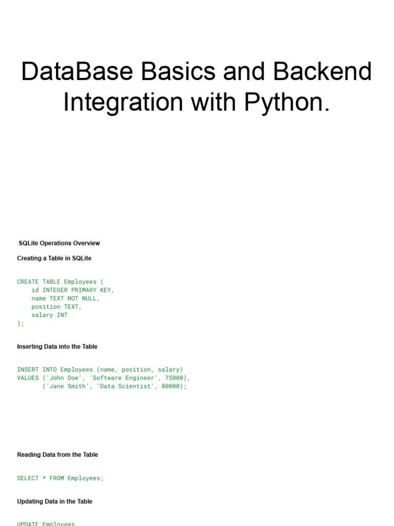 SQLite and Python for Bank Management | PDF | Computing | Data Management