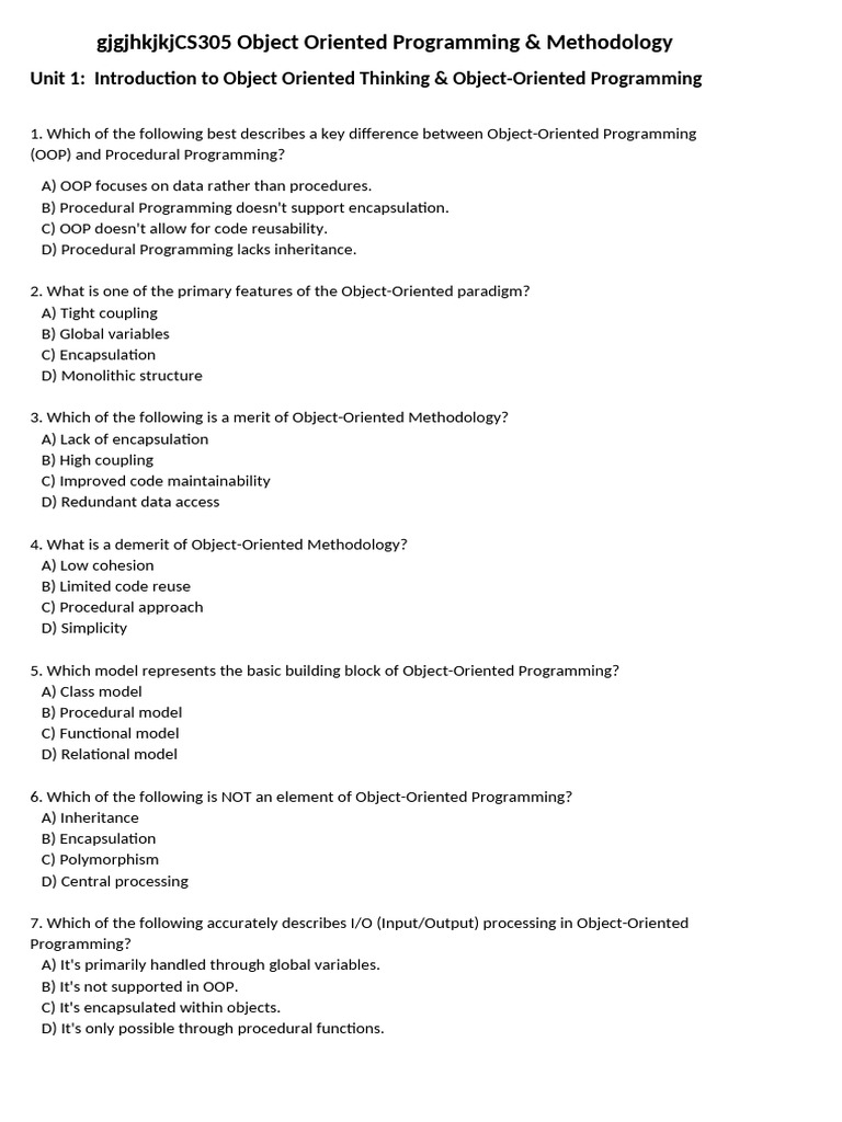 124 | PDF | Method (Computer Programming) | Inheritance (Object ...