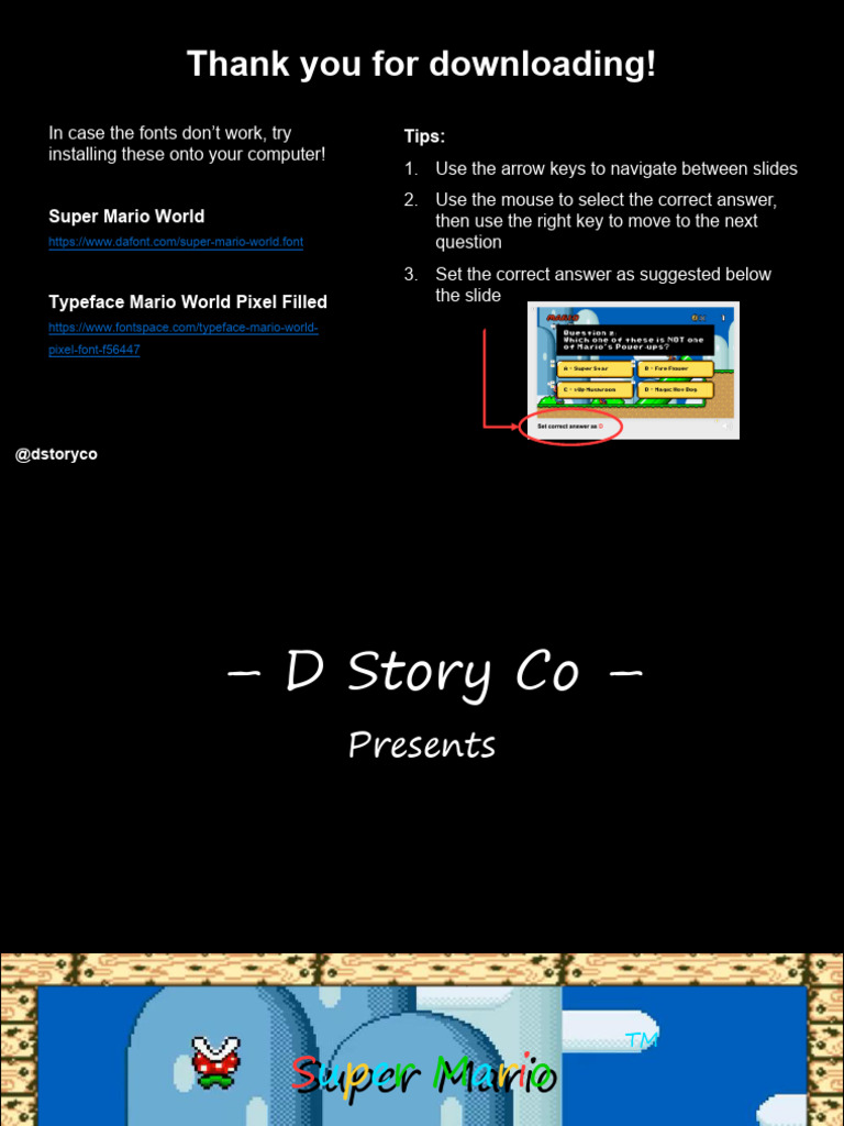Mario Quiz Pdf Mario Nintendo