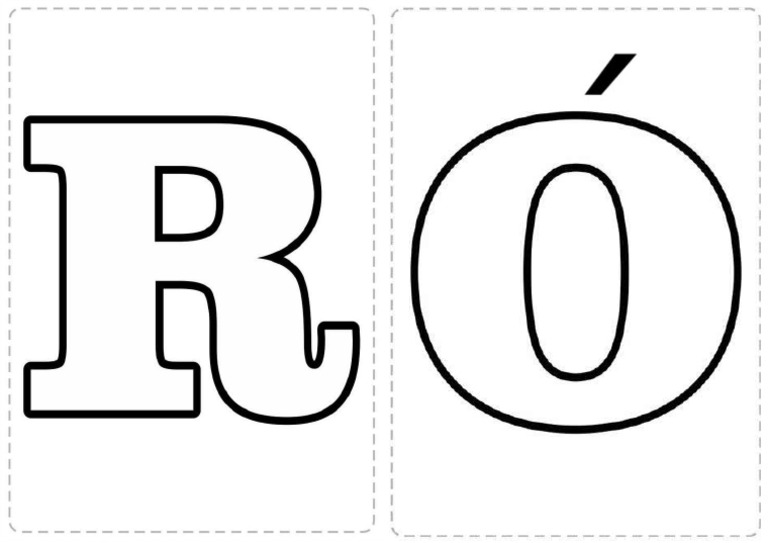 Letra R o | PDF