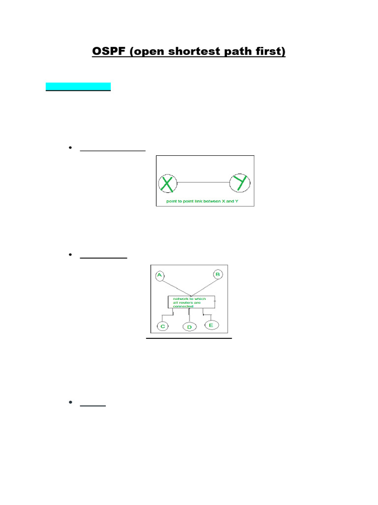 OSPF Virtual Link Overview | PDF