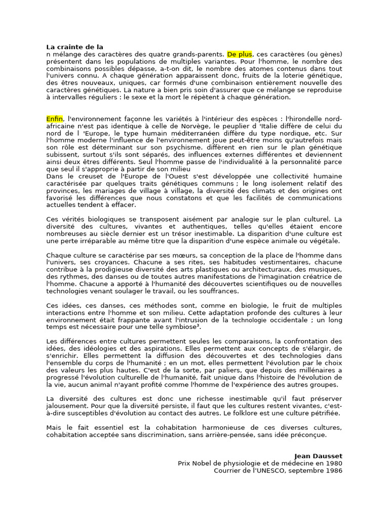 La richesse des différences culturelles | PDF | Humain | Évolution