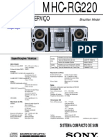 Sony mhc-rg220 Ver-1.2 SM (ET)