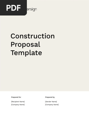 Construction Proposal Template