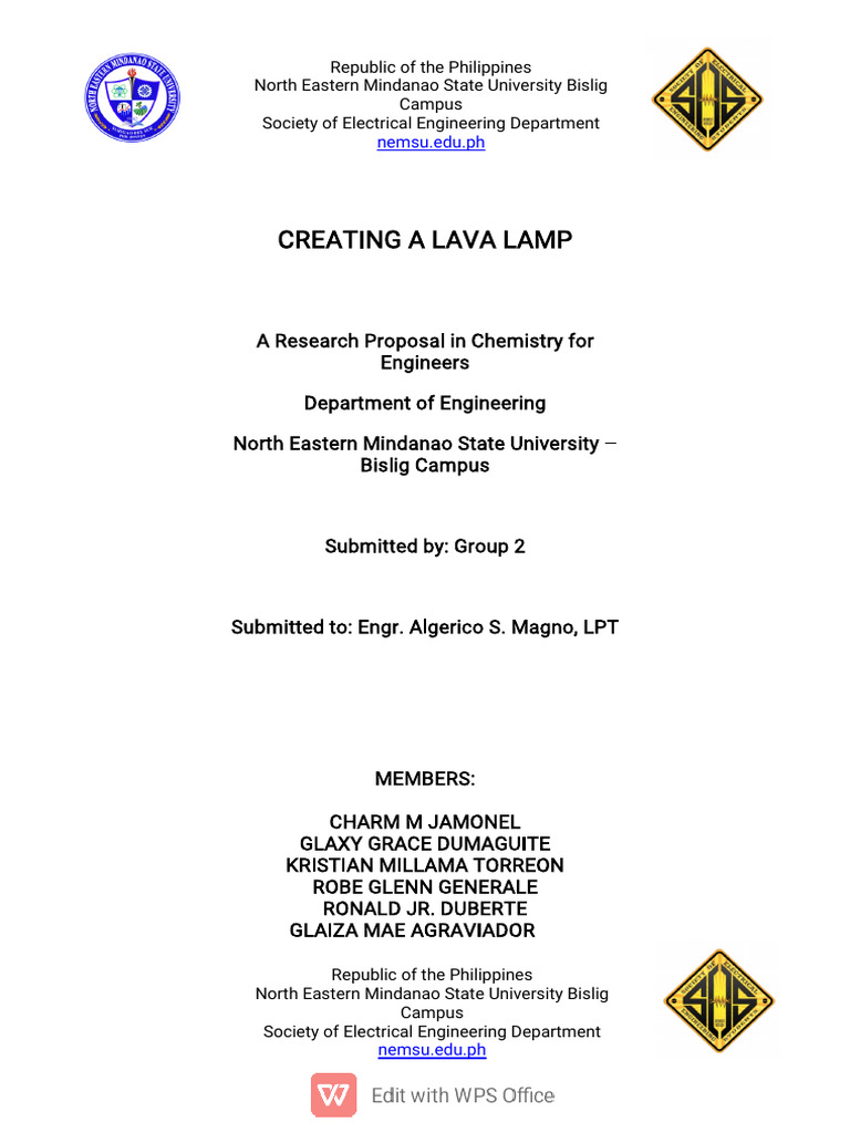 Group 2 Creating Lava Lamp | PDF | Water | Convection