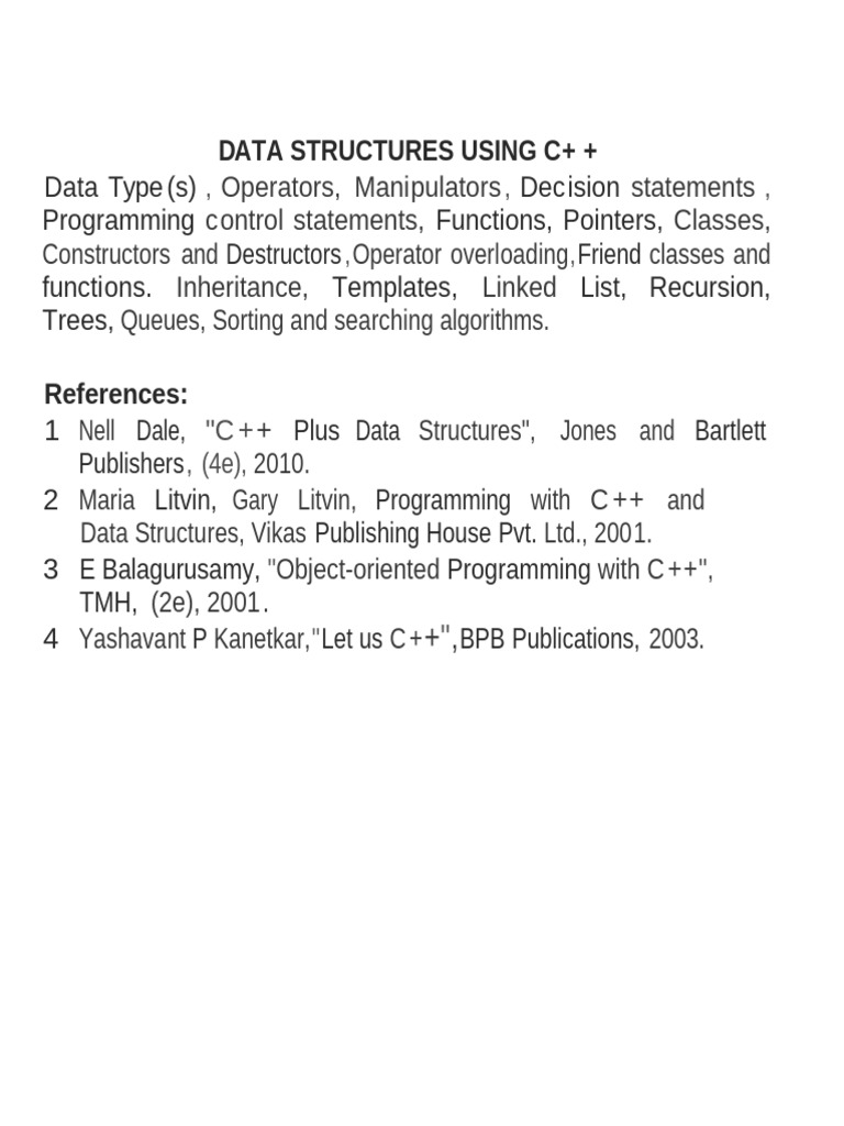 Data Structure Using C++ | PDF