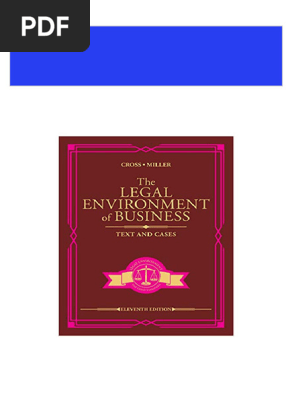 Instant Download (Ebook PDF) The Legal Environment of