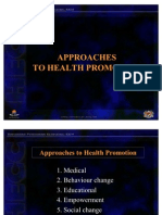 Approaches to Health Promotion
