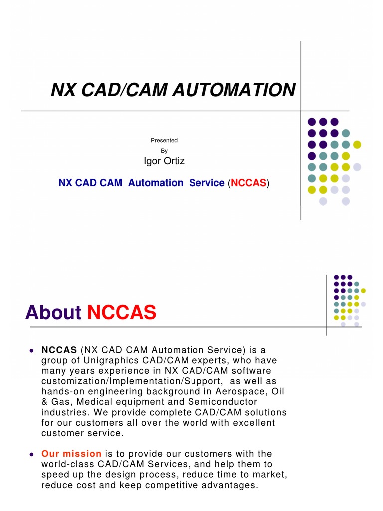 NX CAD CAM Automation | PDF | Automation | Computer Aided Design