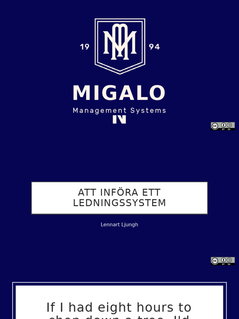 Att Införa Ledningssystem | PDF