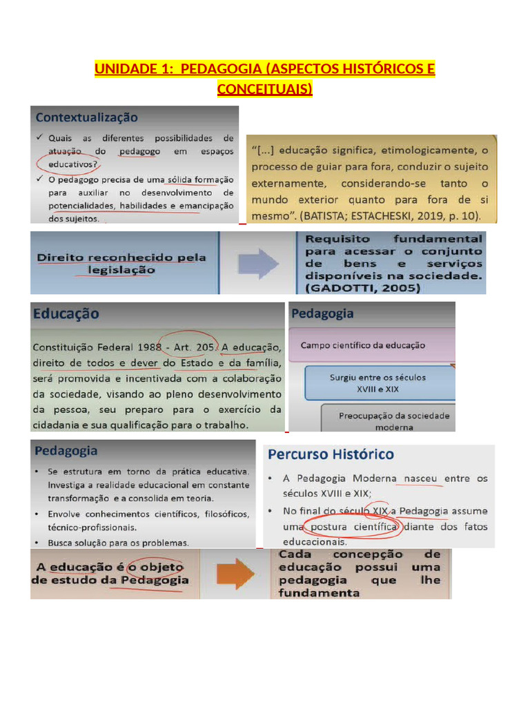 História e Conceitos de Pedagogia e Educação | PDF | Pedagogia | Science