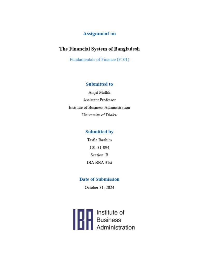 FunFin Assignment | PDF | Economies | Financial Services