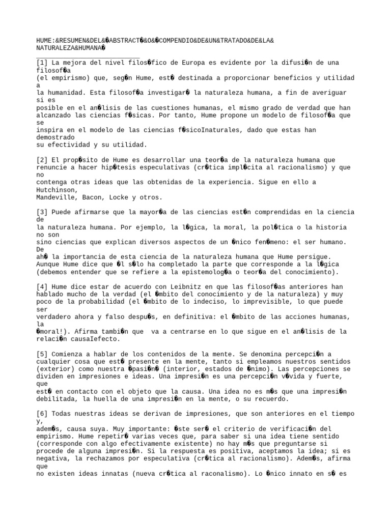 Hume | PDF | David Hume | Causalidad