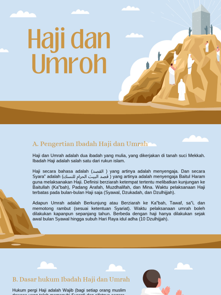 Materi HAji Dan Umrah | PDF | Perjalanan | Agama & Spiritualitas
