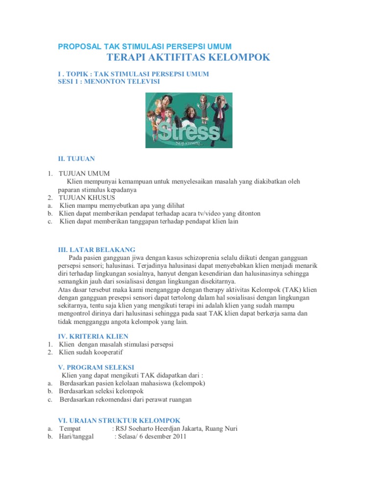 Proposal Tak Stimulasi Persepsi Umum