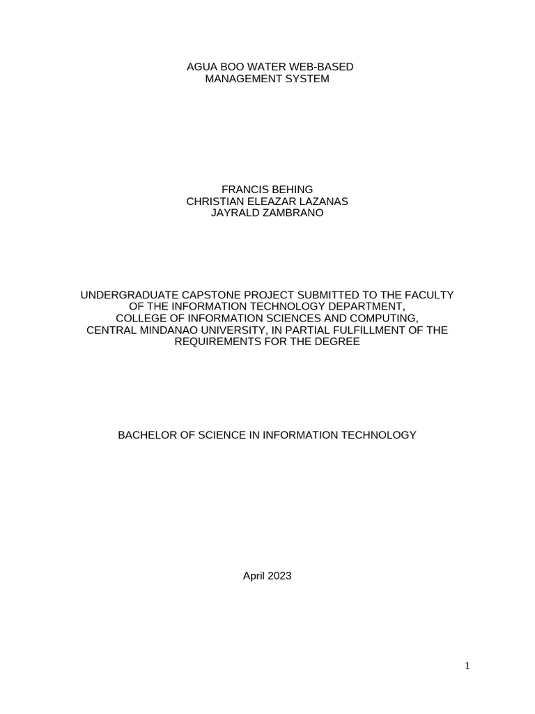 Agua Boo Water Management System | PDF | World Wide Web | Internet & Web