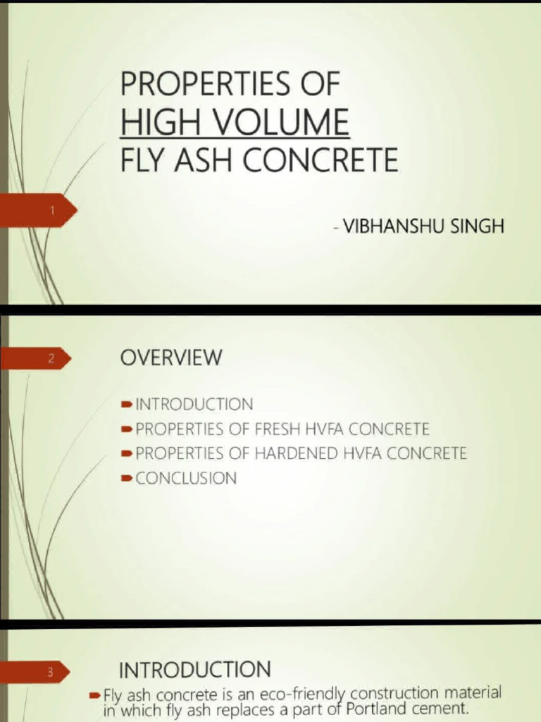 Fly Ash Concrete | PDF
