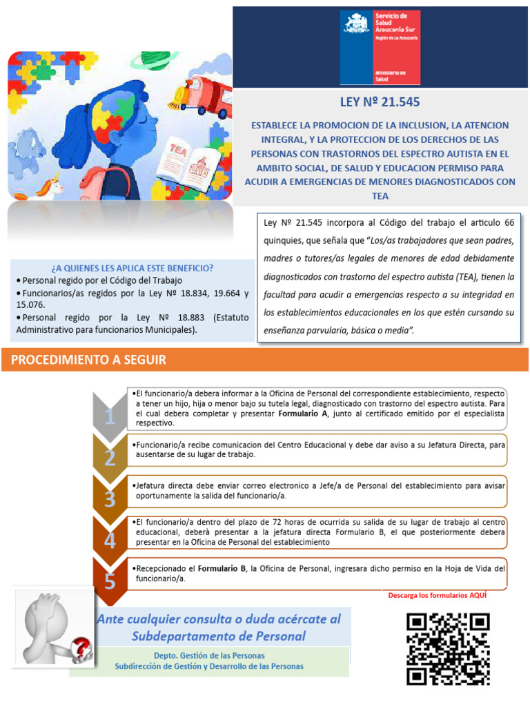 Ley 21.545: Inclusión y TEA en Educación | PDF | Espectro autista ...